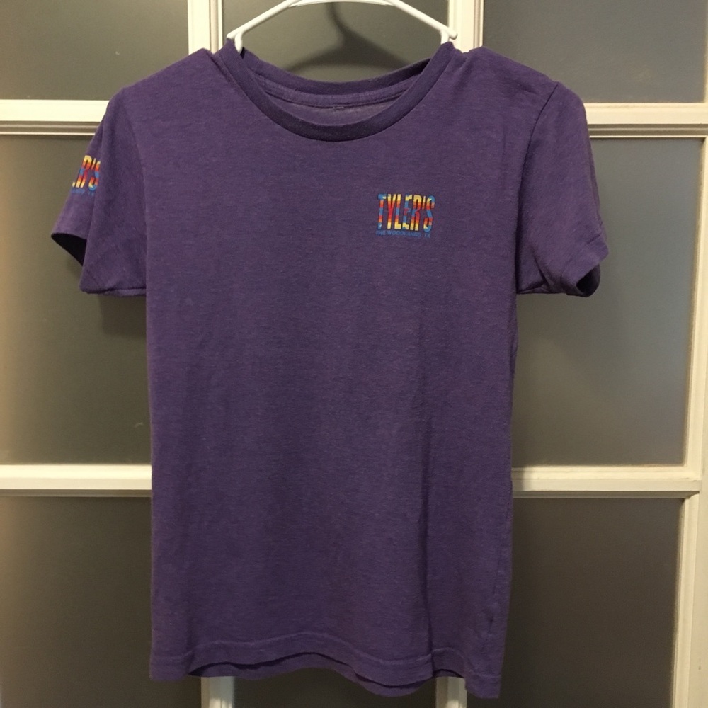 Purple Tyler's shirt